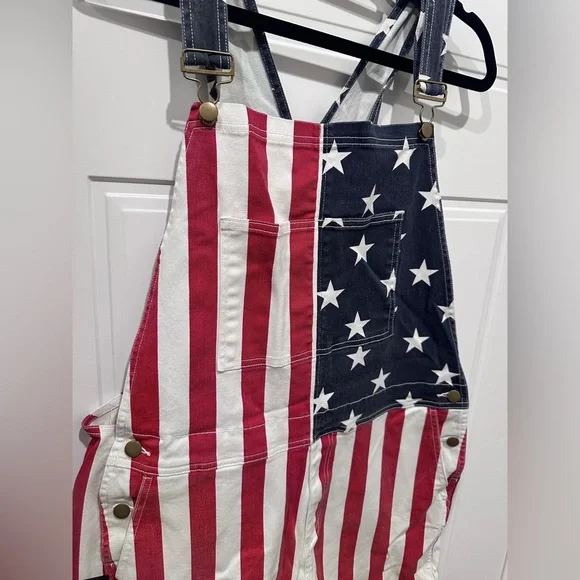 Chubbies American Flag Overalls - Picture 4 of 6